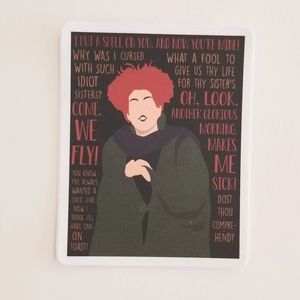 10/$10 Winifred Sanderson Quotes Sticker